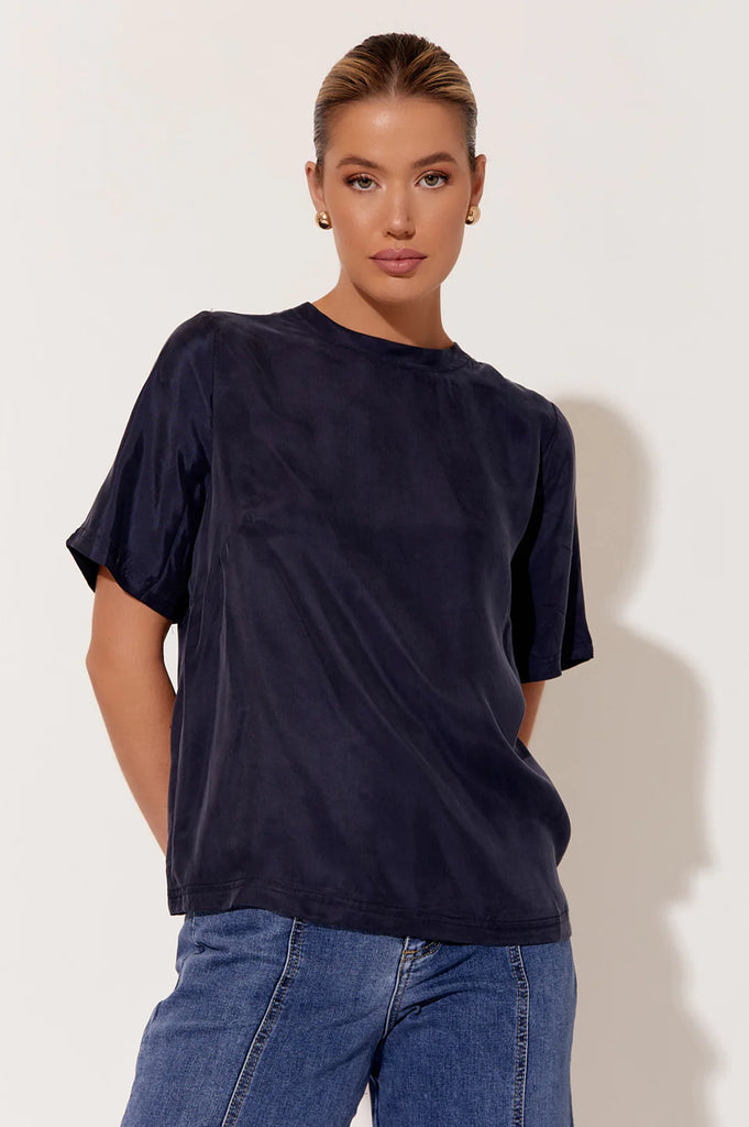 Arden Cupro Top Navy - Global Free Style