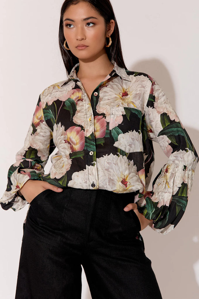 Grace Floral Shirt Floral Tops Adorne 8  