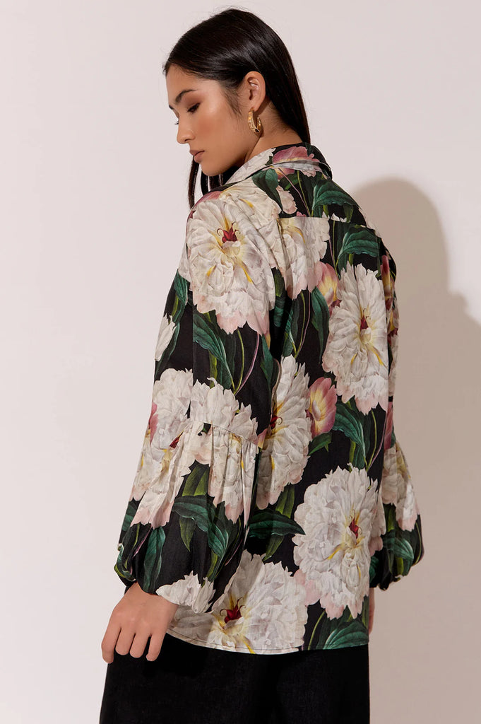 Grace Floral Shirt Floral Tops Adorne   