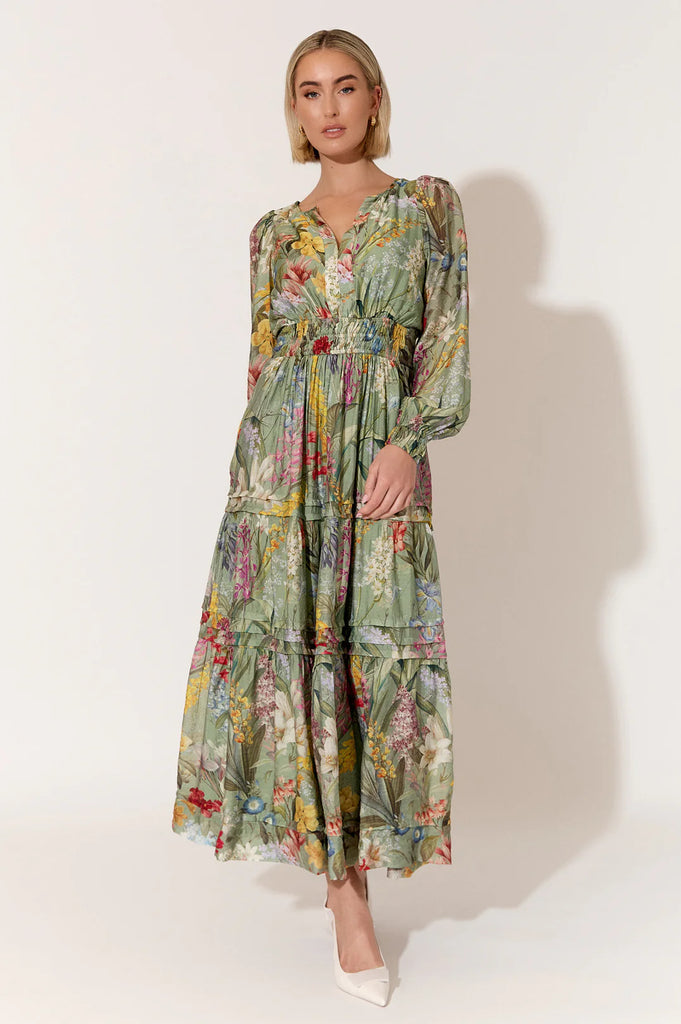 Eliana Floral Printed Dress Floral Dresses Adorne   