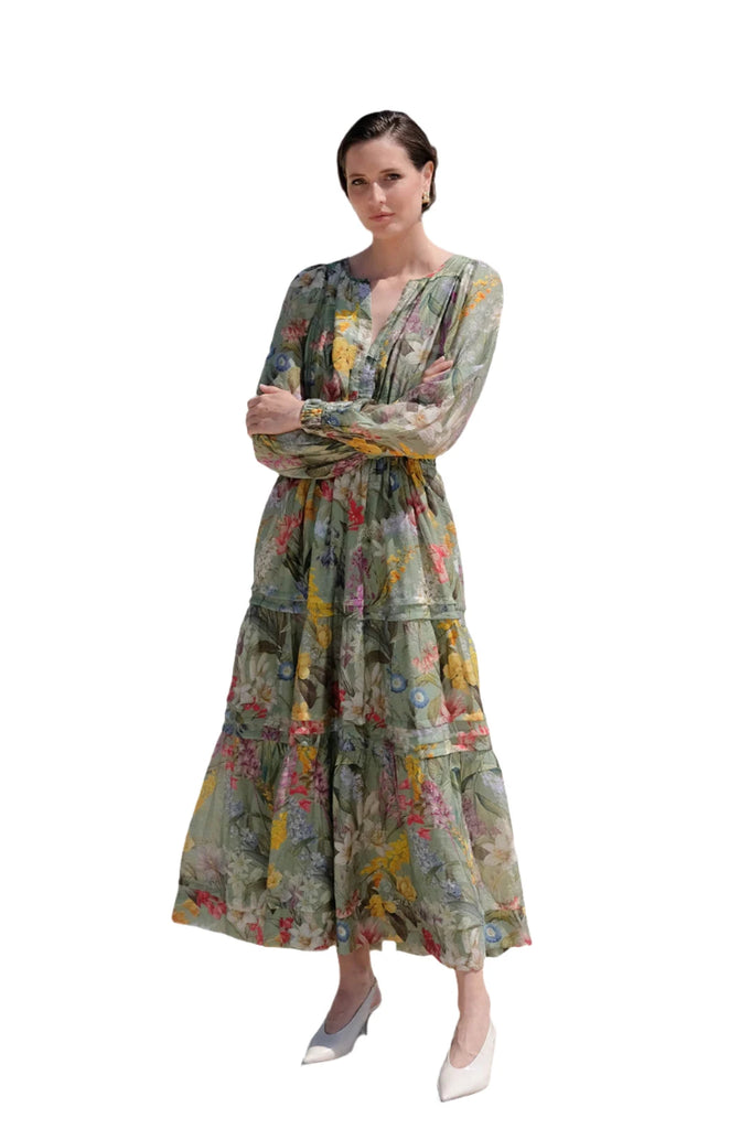 Eliana Floral Printed Dress Floral Dresses Adorne 8  