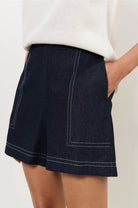 Trinity Light Weight Denim Short Bottoms Adorne