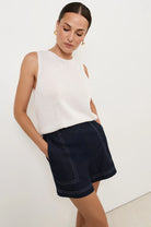 Trinity Light Weight Denim Short Bottoms Adorne