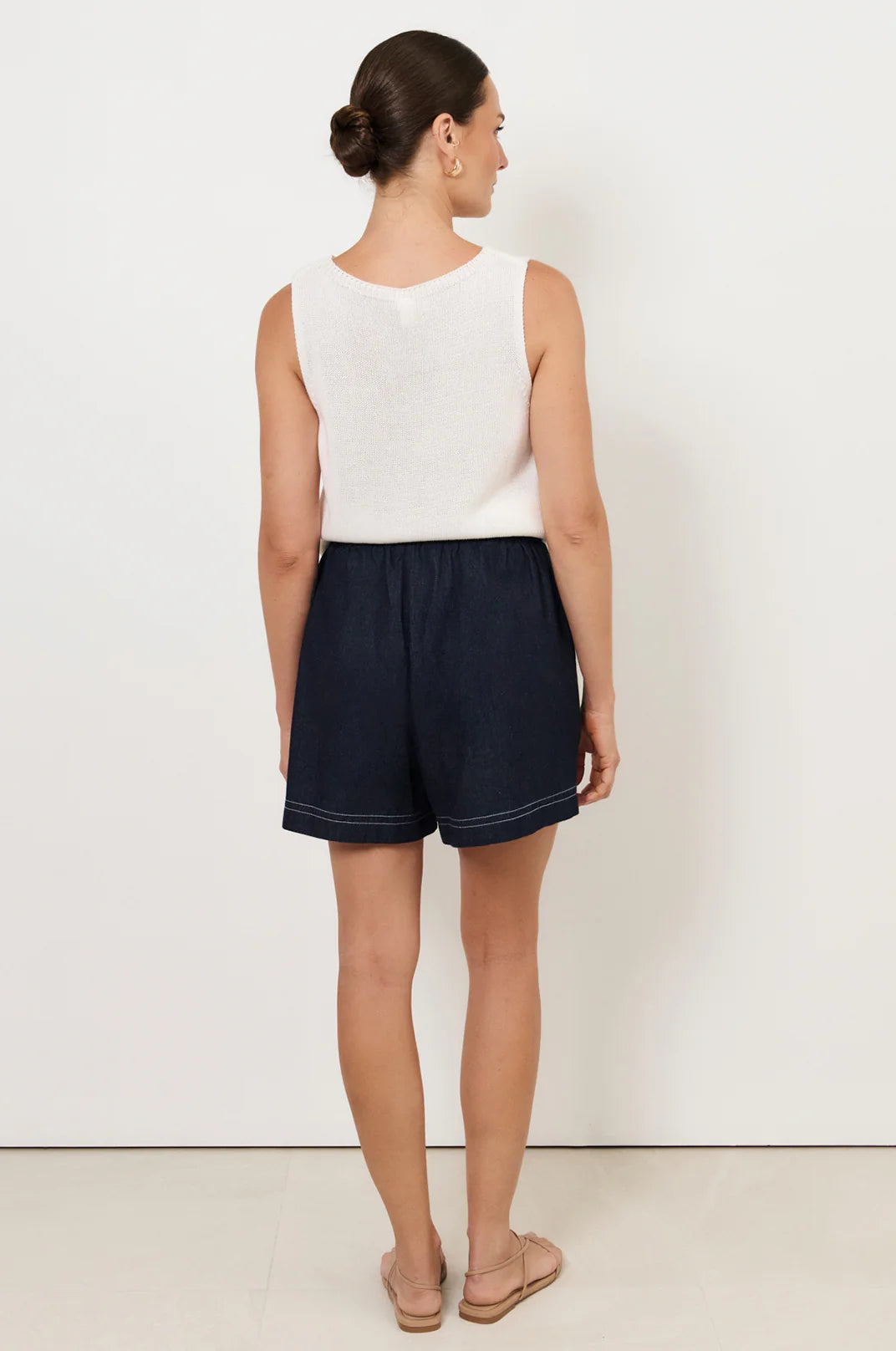 Trinity Light Weight Denim Short Bottoms Adorne