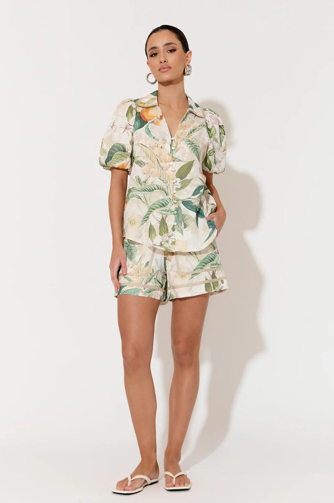 Kate Adelaide Print Short Sleeve Shirt Print Tops Adorne   