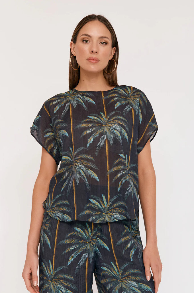 Joy Honolulu Print Top Tops Adorne   