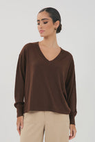 Laney Short Sleeve Light Weight Knit Top Cream Tops Adorne