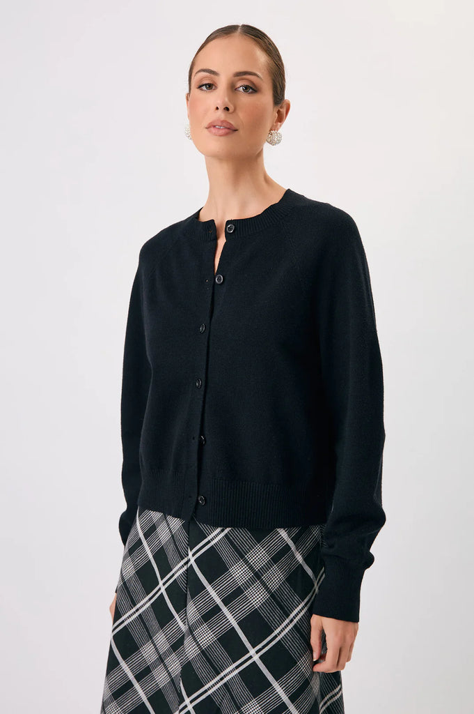 Freddy Knit Cardigan Black Tops Adorne