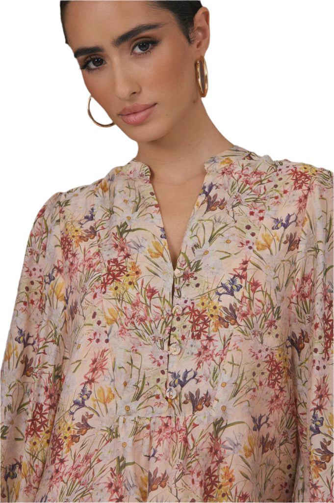 Issy Belfast Print Top Floral Tops Adorne S(8)