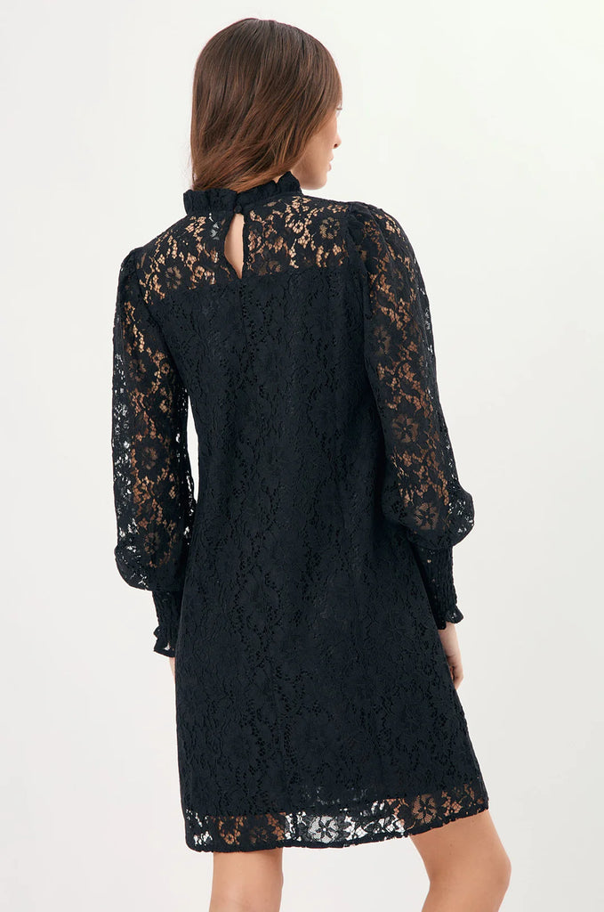 Olivia Long Sleeve Lace Dress Black Dresses Adorne