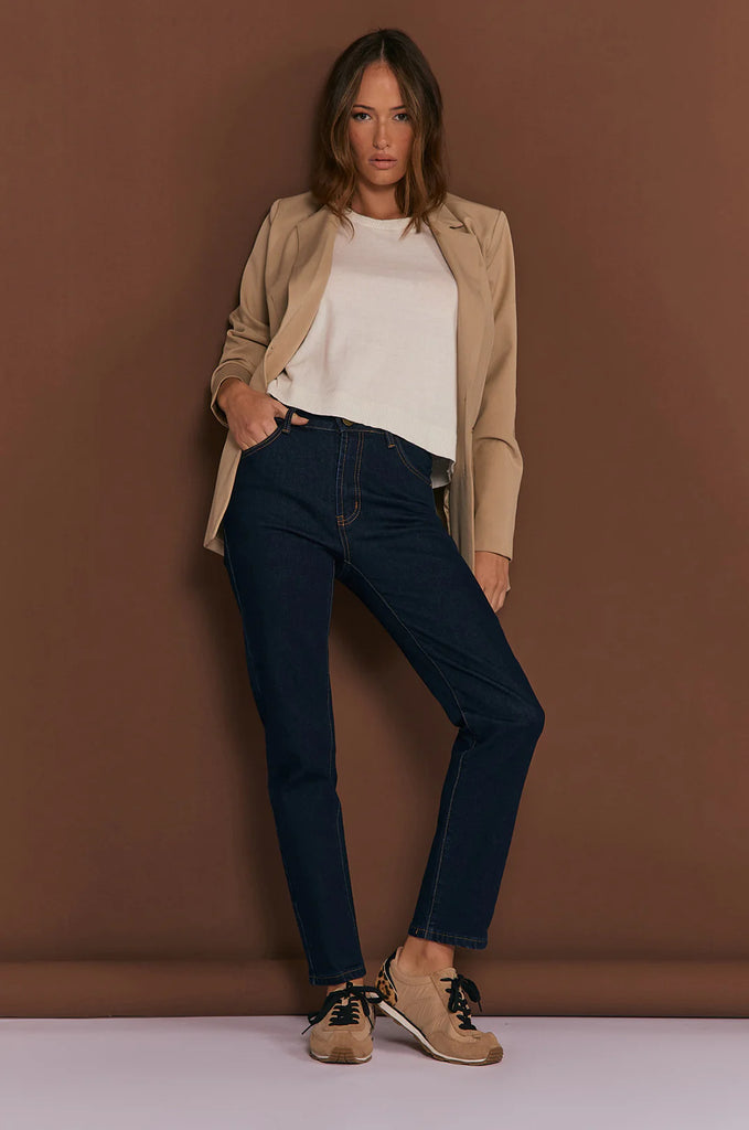 Tilly Cotton Cashmere Knit Top Cream Tops Adorne