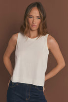 Tilly Cotton Cashmere Knit Top Cream - Global Free Style