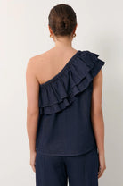 Pippa One Shoulder Light Weight Denim Top - Global Free Style