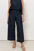 Agatha Crop Light Weight Denim Pant Denim Bottoms Adorne