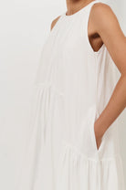 Ariah Midi Dress White Dresses Adorne