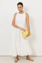 Ariah Midi Dress White Dresses Adorne