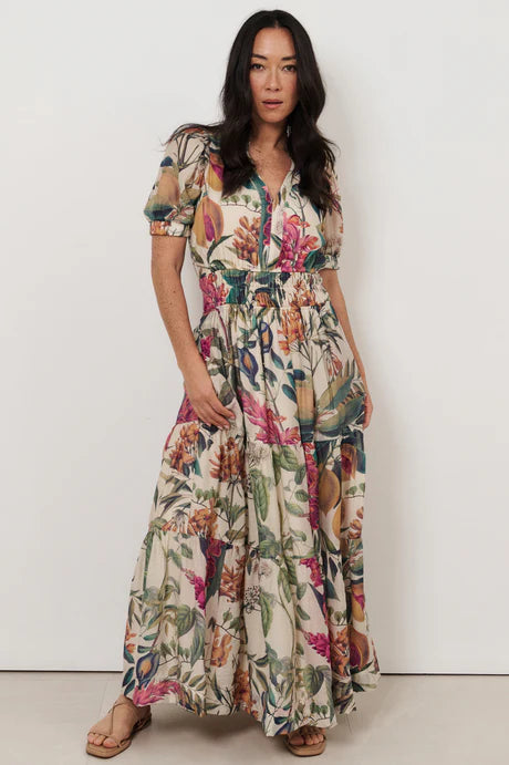 Violette Seville Print Maxi Dress Dresses Adorne