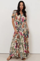 Violette Seville Print Maxi Dress Dresses Adorne