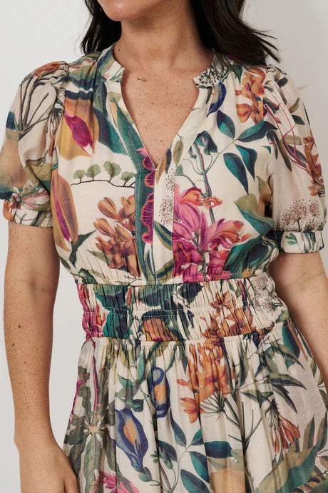 Violette Seville Print Maxi Dress Dresses Adorne