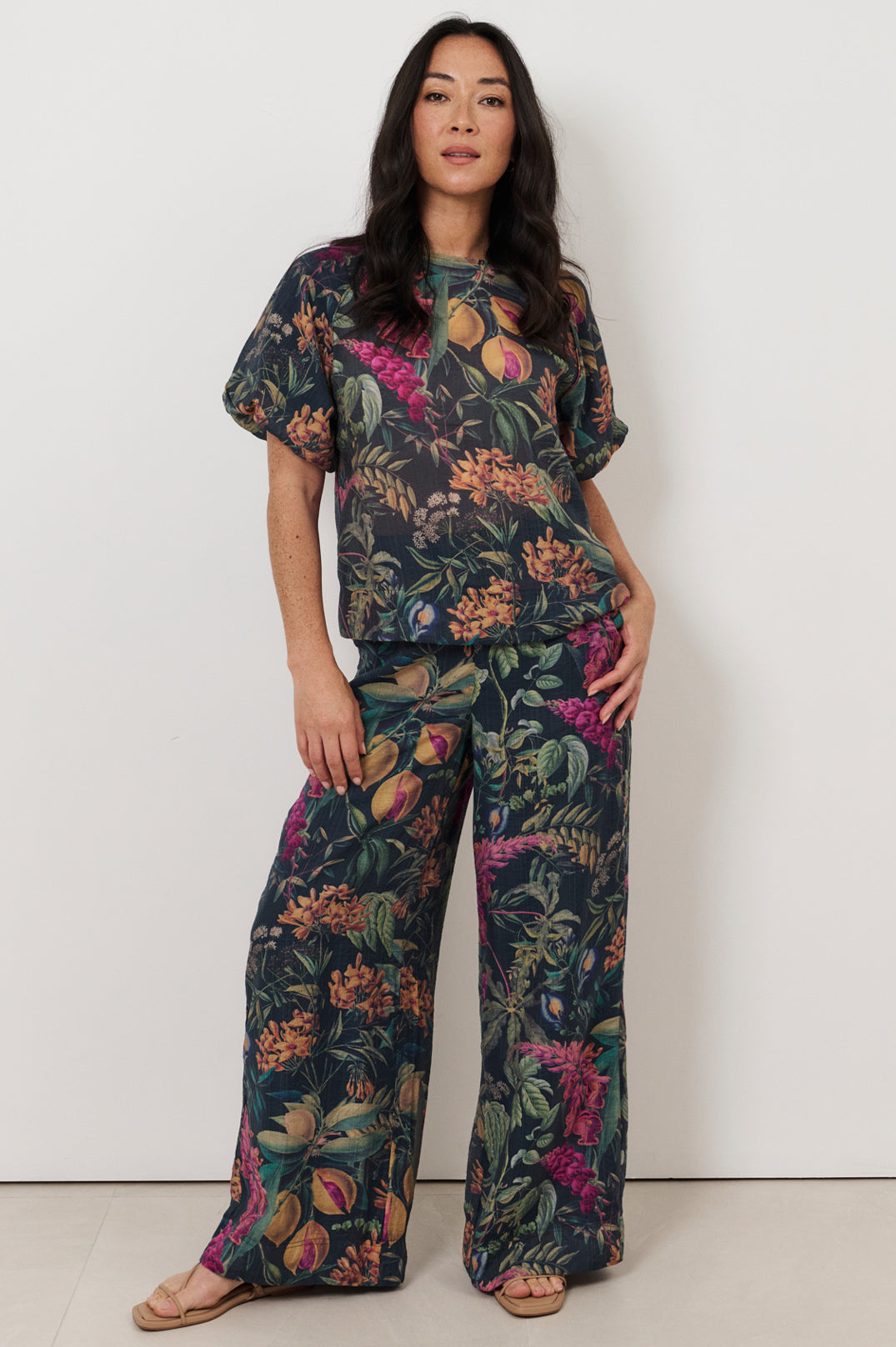 Santori Seville Print Top Tops Adorne