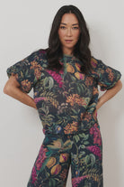 Santori Seville Print Top Tops Adorne