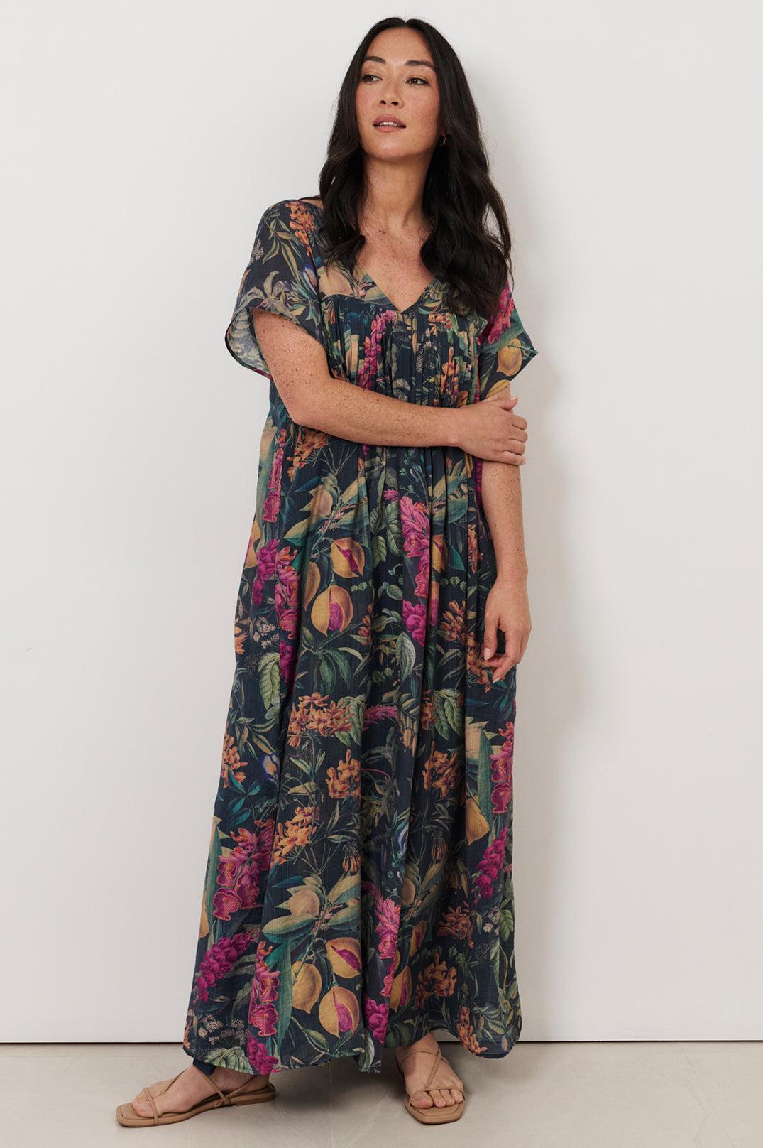 Sidney Seville Print Maxi Dress Dresses Adorne
