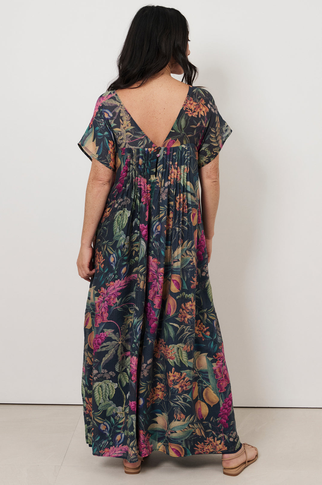 Sidney Seville Print Maxi Dress Dresses Adorne