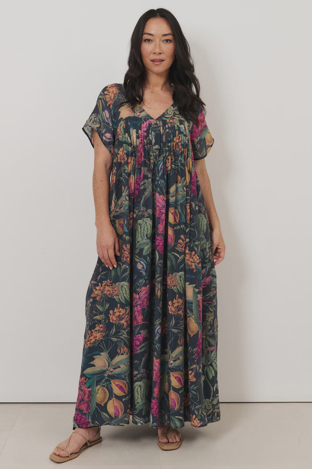 Sidney Seville Print Maxi Dress Dresses Adorne S(8)