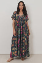 Sidney Seville Print Maxi Dress Dresses Adorne S(8)