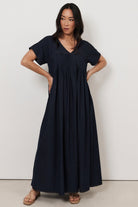 Sidney Light Weight Denim Maxi Dress Dresses Adorne S(8)