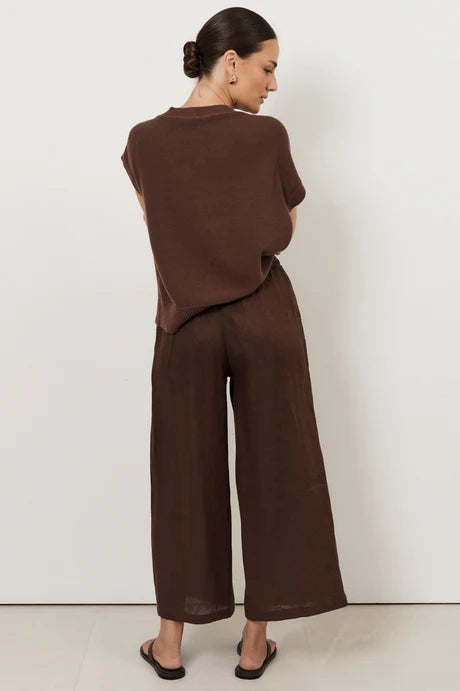 Fable Culotte Pant Chocolate Bottoms Adorne