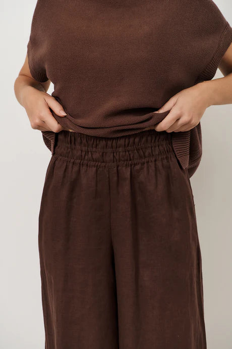 Fable Culotte Pant Chocolate Bottoms Adorne