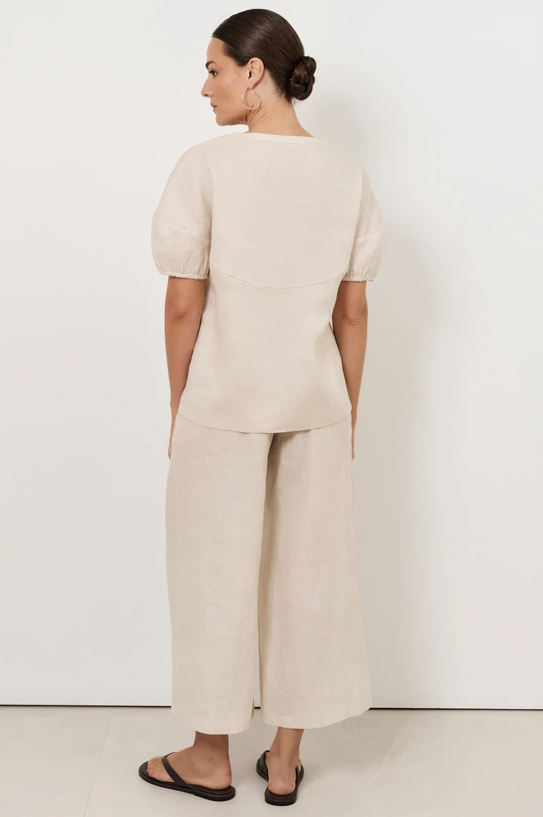 Maura Tie Detail Top Stone Tops Adorne