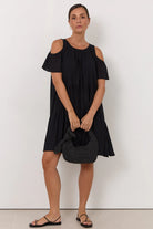 Ariah Short Dress Black Dresses Adorne