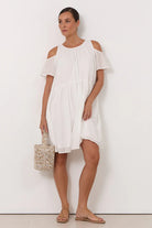 Ariah Short Dress White Dresses Adorne