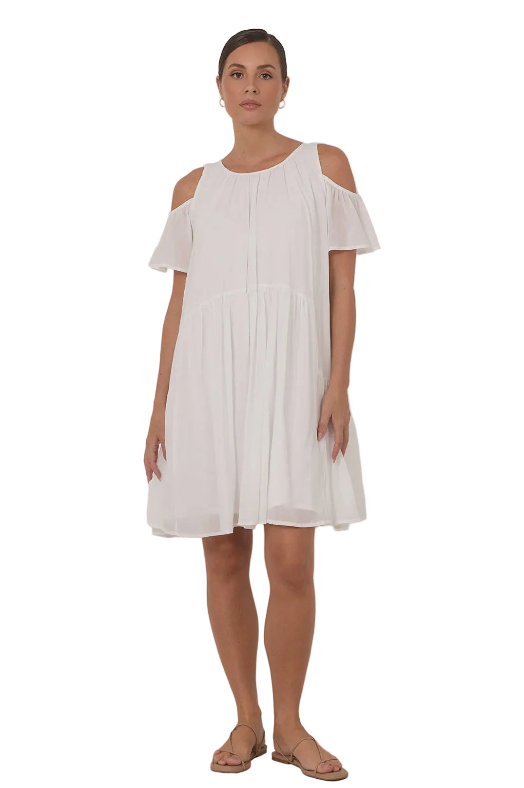 Ariah Short Dress White Dresses Adorne S(8)
