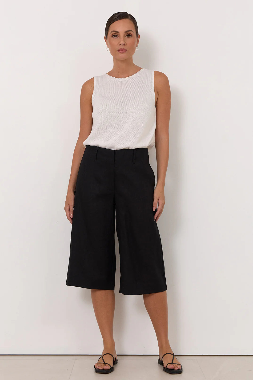 Jordana Longline Short Black Bottoms Adorne