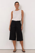 Jordana Longline Short Black Bottoms Adorne