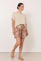 Billy Hawaii Print Short Print Bottoms Adorne