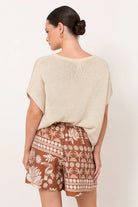 Billy Hawaii Print Short Print Bottoms Adorne