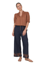 Jordana Light Weight Denim Crop Pant Denim Bottoms Adorne S(8)