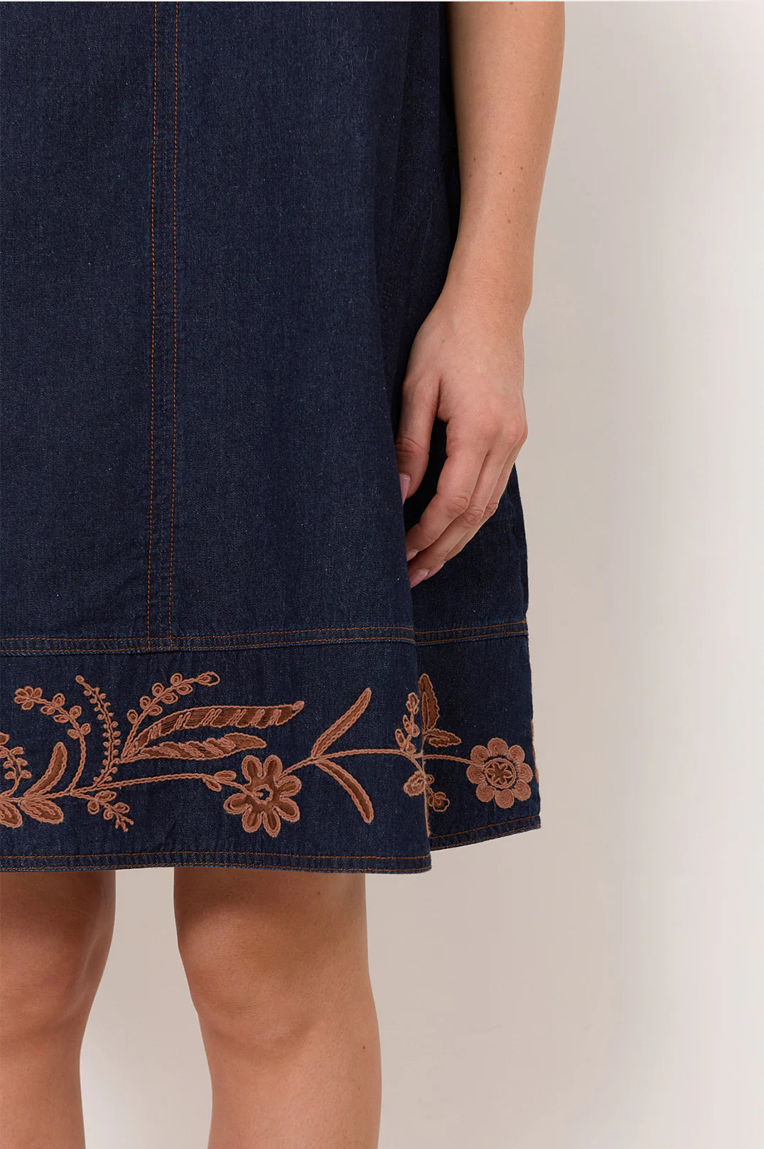 Lexi Light Weight Denim Short Dress Denim Dresses Adorne