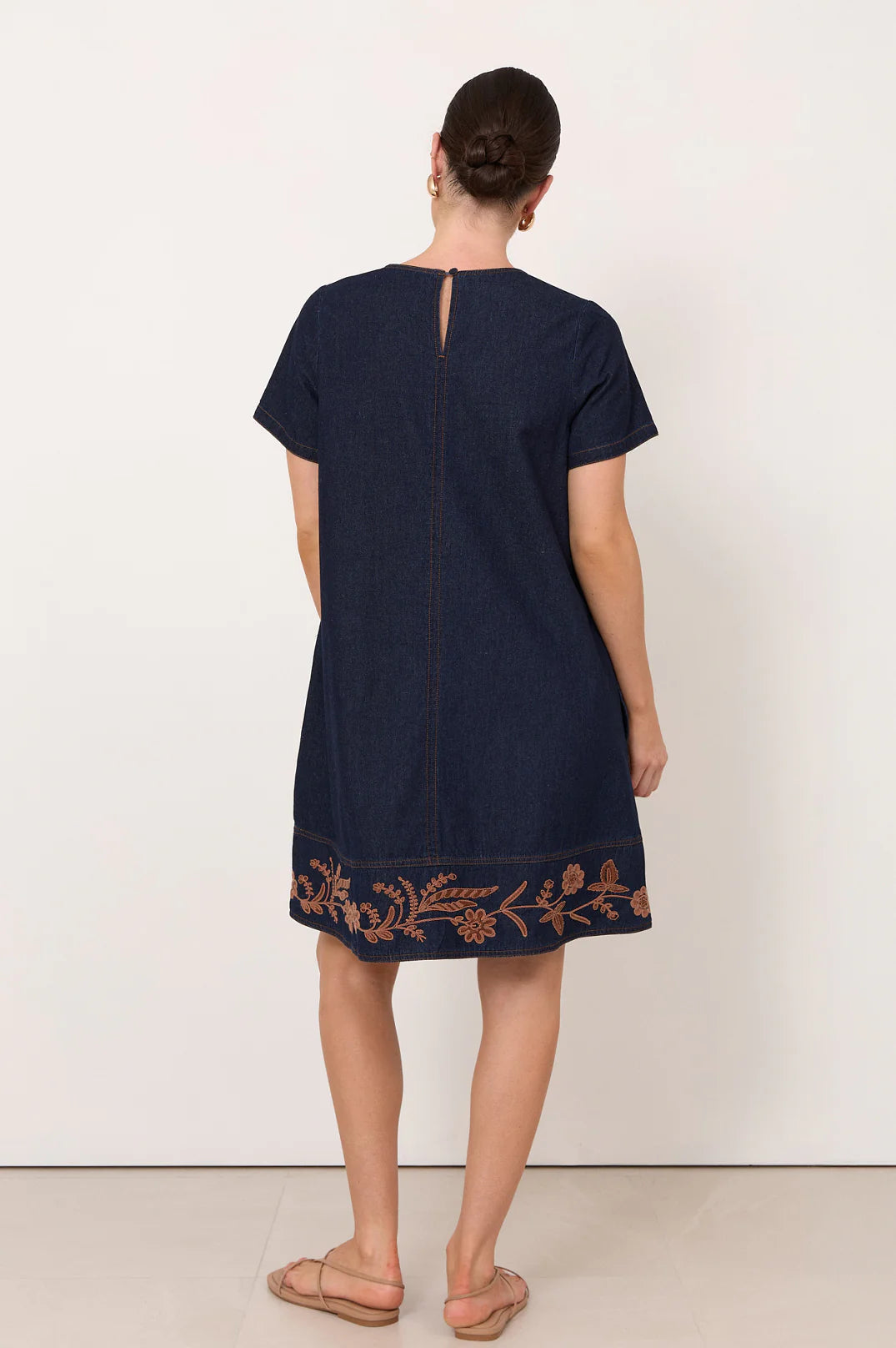 Lexi Light Weight Denim Short Dress Denim Dresses Adorne