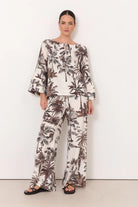 Etta Borneo Print Top Print Tops Adorne