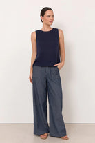 Gabriella Stripe Denim Pant Stripe Denim Bottoms Adorne