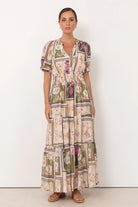 Violette Austria Print Maxi Dress - Global Free Style