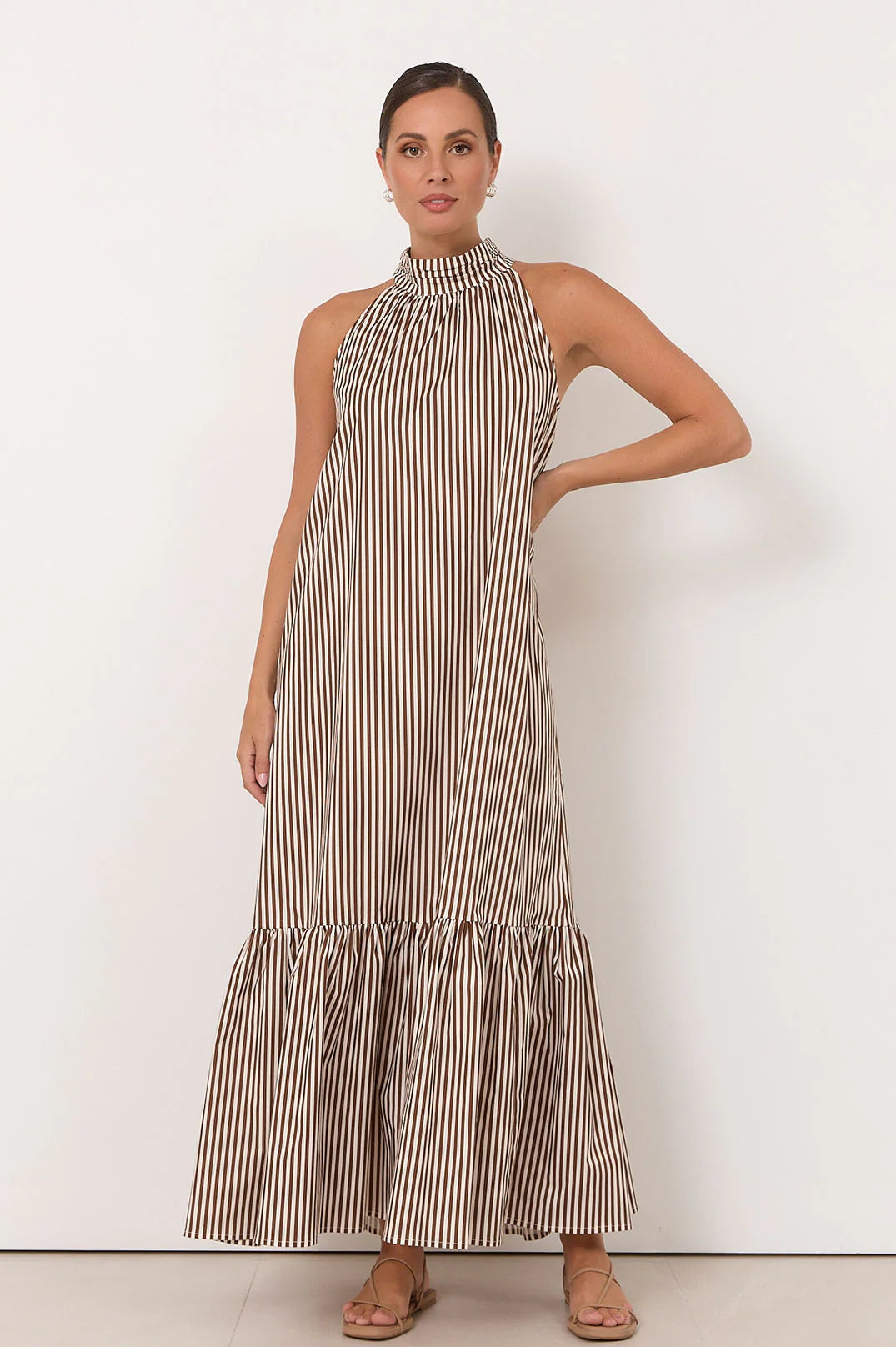 Rosa Stripe Maxi Dress Dresses Adorne