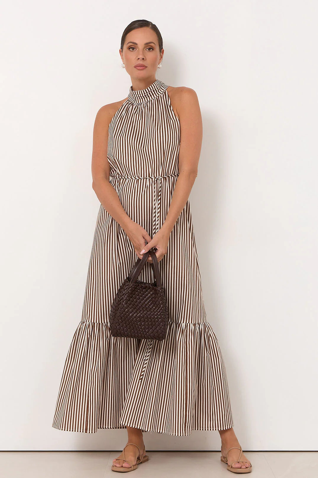 Rosa Stripe Maxi Dress Dresses Adorne