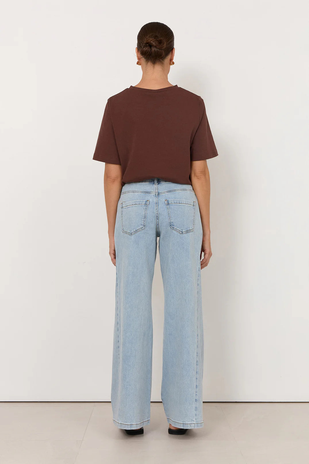 Kaylee Side Panel Detail Jeans Light Denim Bottoms Adorne