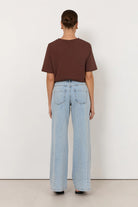 Kaylee Side Panel Detail Jeans Light Denim Bottoms Adorne